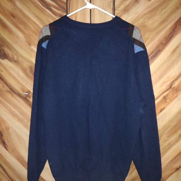 Good Pre-owned Condition Size Large100% Cashmere Argyle Pattern - Picture 2 of 8